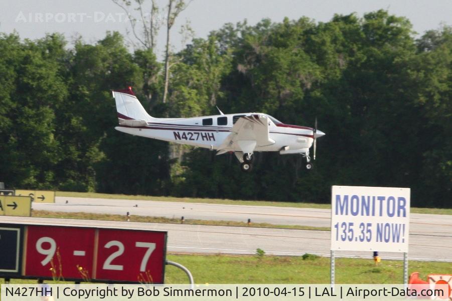 N427HH, 2007 Hawker Beechcraft G36 C/N E-3770, Arriving at Lakeland, FL during Sun N Fun 2010.