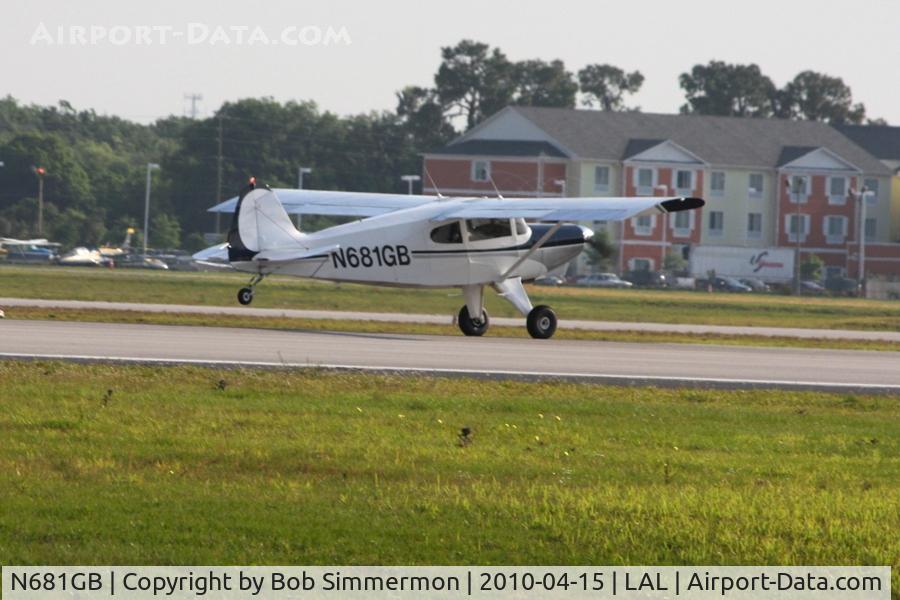 N681GB, Barrows Bearhawk 260 C/N 681, Departing Lakeland, FL during Sun N Fun 2010