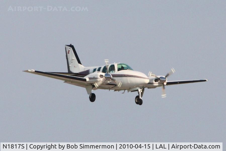 N1817S, 1981 Beech 58 Baron C/N TH-1271, Arriving at Lakeland, FL during Sun N Fun 2010.
