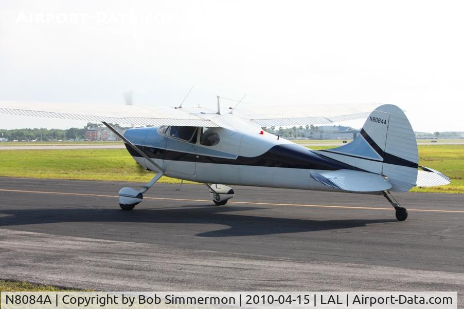 N8084A, 1952 Cessna 170B C/N 20936, Departing Lakeland, FL during Sun N Fun 2010