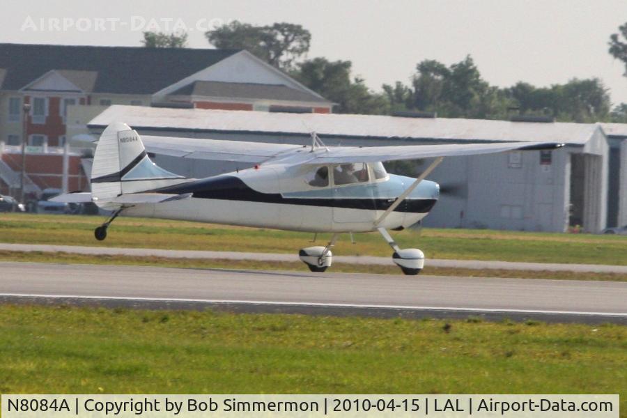 N8084A, 1952 Cessna 170B C/N 20936, Departing Lakeland, FL during Sun N Fun 2010