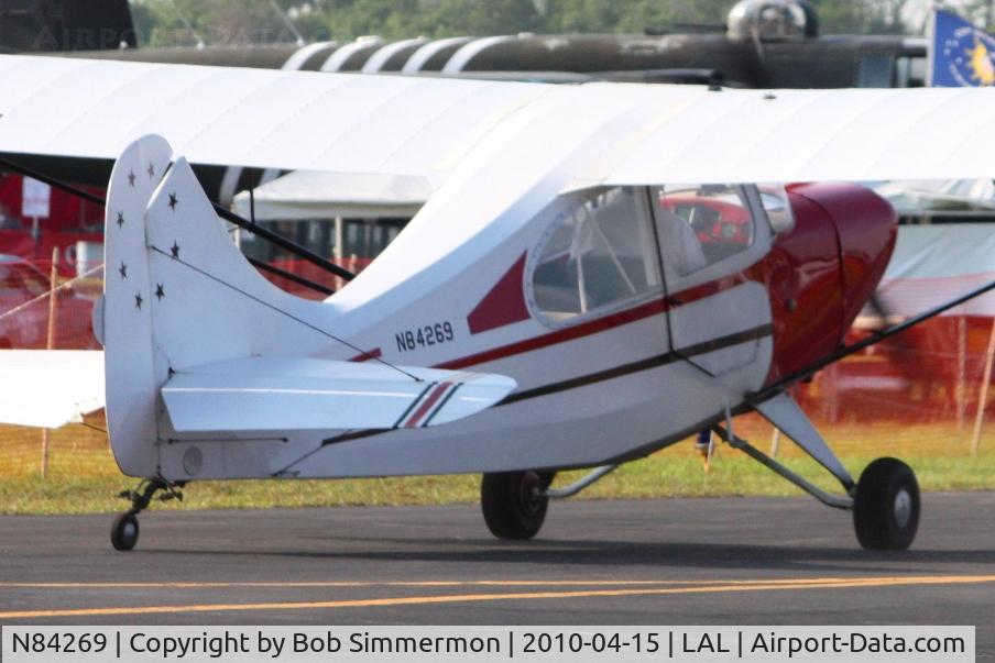 N84269, 1946 Aeronca 7AC Champion C/N 7AC-2963, Arriving at Lakeland, FL during Sun N Fun 2010.