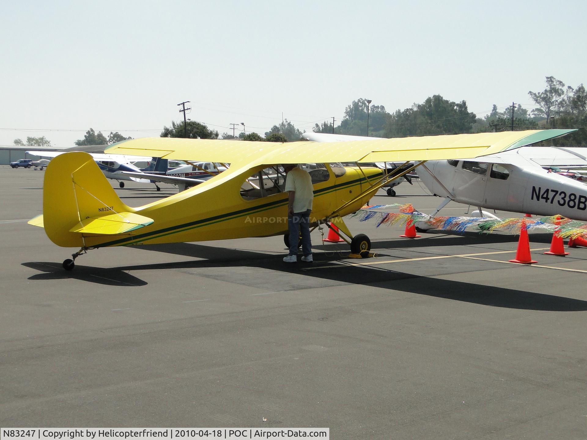 N83247, 1946 Aeronca 7AC Champion C/N 7AC-1911, Being looked at while on display
