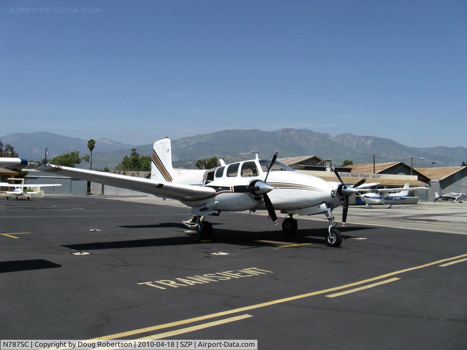N787SC, 1962 Beech D50E Twin Bonanza C/N DH-324, 1962 Beech D50E TWIN BONANZA, two Lycoming GO-480-G2F6 295 Hp each