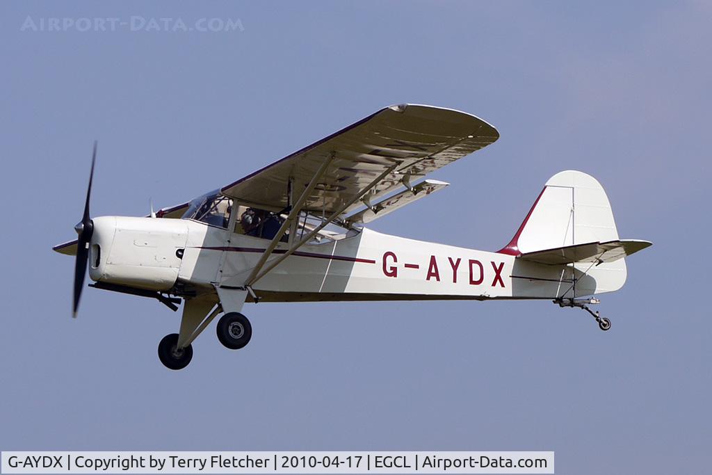 G-AYDX, 1968 Beagle A-61 Terrier 2 C/N B.647, at Fenland on a fine Spring day for the 2010 Vintage Aircraft Club Daffodil Fly-In