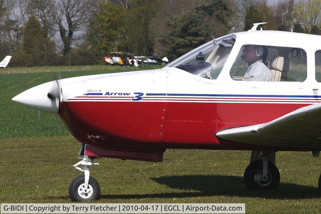 G-BIDI, 1978 Piper PA-28R-201 Cherokee Arrow III C/N 28R-7837135, at Fenland on a fine Spring day for the 2010 Vintage Aircraft Club Daffodil Fly-In