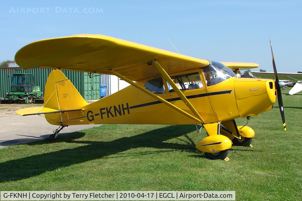 G-FKNH, 1948 Piper PA-15 Vagabond Vagabond C/N 15-291, at Fenland on a fine Spring day for the 2010 Vintage Aircraft Club Daffodil Fly-In