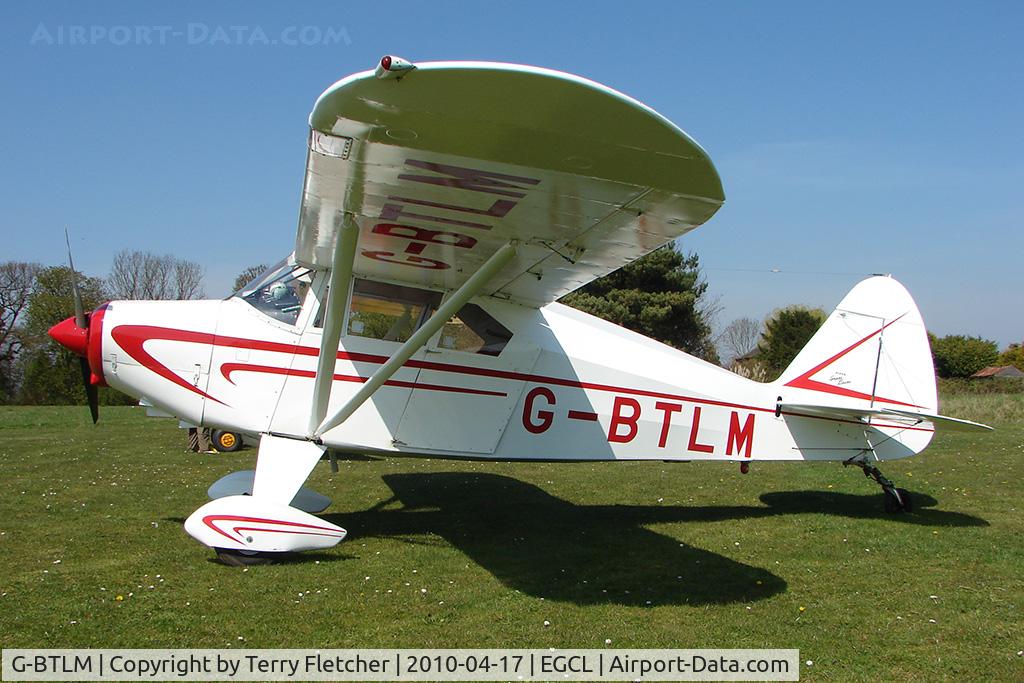 G-BTLM, 1958 Piper PA-22-160P Tri Pacer C/N 22-6162, at Fenland on a fine Spring day for the 2010 Vintage Aircraft Club Daffodil Fly-In