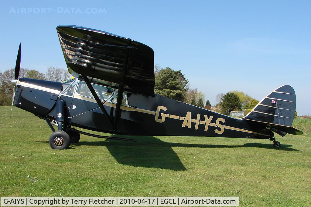 G-AIYS, 1934 De Havilland DH.85 Leopard Moth C/N 7089, at Fenland on a fine Spring day for the 2010 Vintage Aircraft Club Daffodil Fly-In