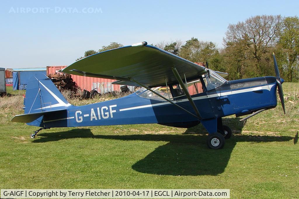 G-AIGF, 1946 Auster J-1N Alpha C/N 2188, at Fenland on a fine Spring day for the 2010 Vintage Aircraft Club Daffodil Fly-In