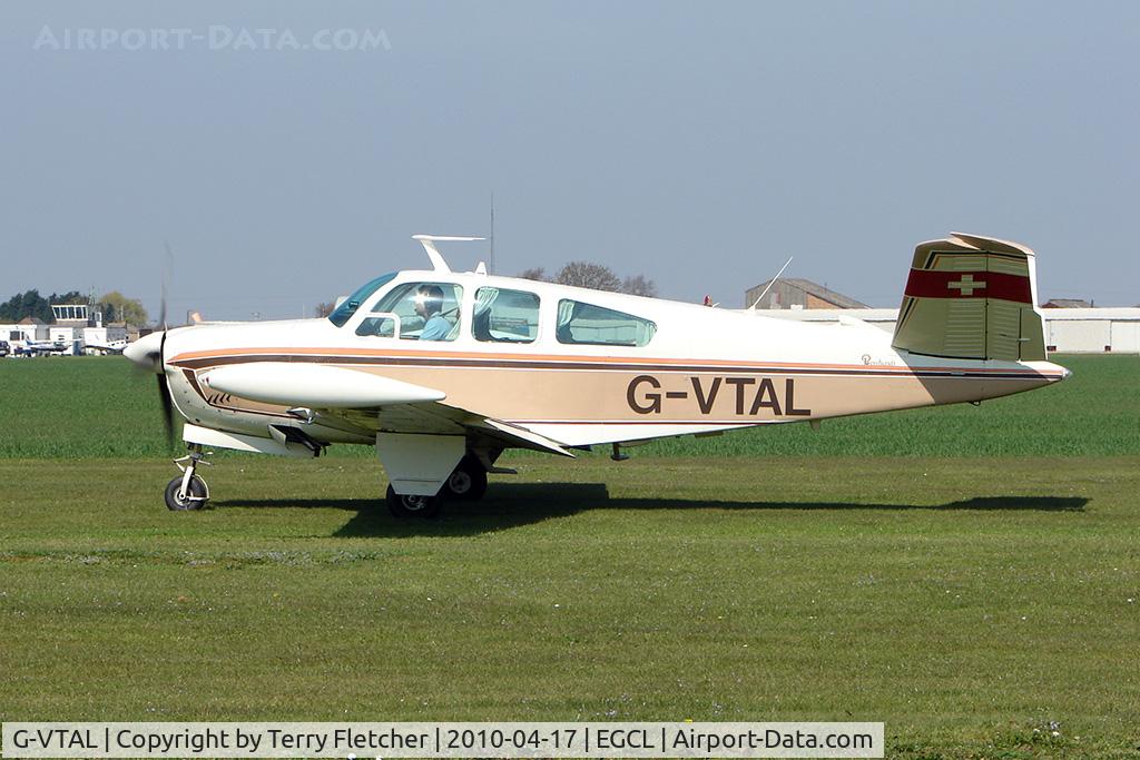 G-VTAL, 1965 Beech V35 Bonanza C/N D-7978, at Fenland on a fine Spring day for the 2010 Vintage Aircraft Club Daffodil Fly-In