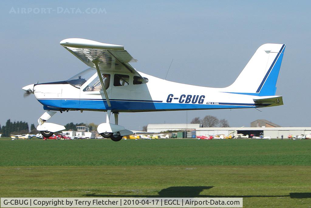 G-CBUG, 2002 Tecnam P-92EM Echo C/N PFA 318-13662, at Fenland on a fine Spring day for the 2010 Vintage Aircraft Club Daffodil Fly-In