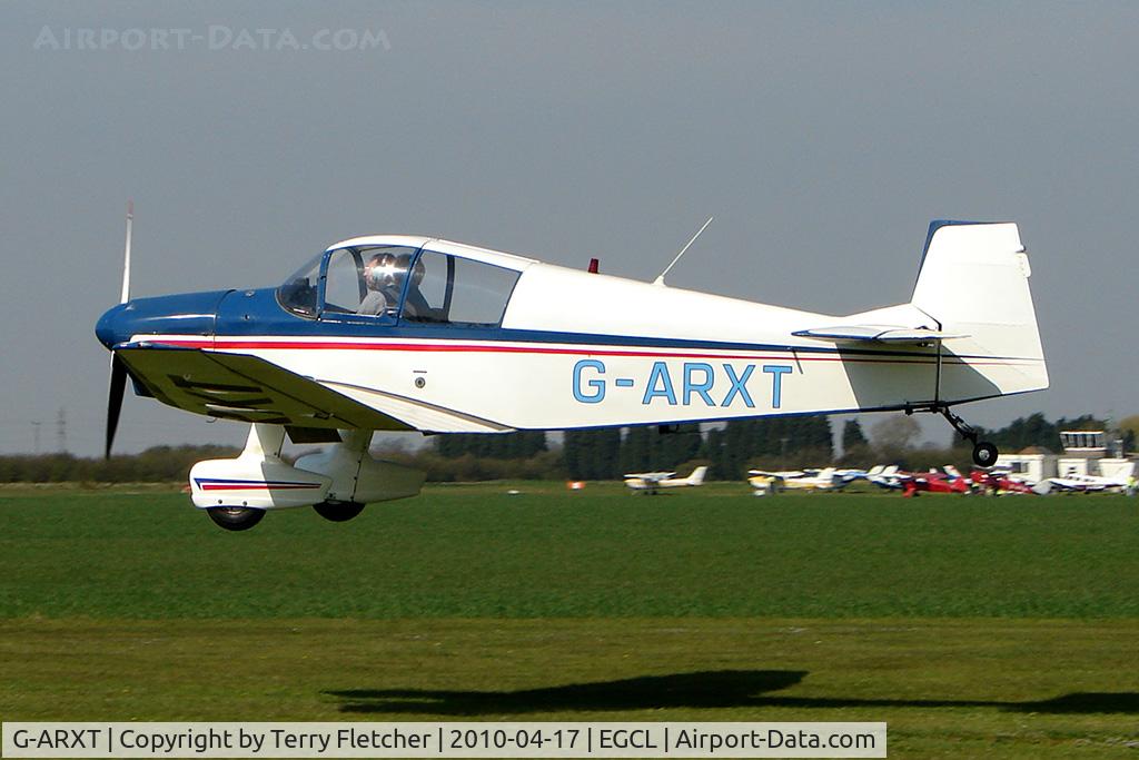 G-ARXT, 1962 SAN Jodel DR-1050 Ambassadeur C/N 355, at Fenland on a fine Spring day for the 2010 Vintage Aircraft Club Daffodil Fly-In