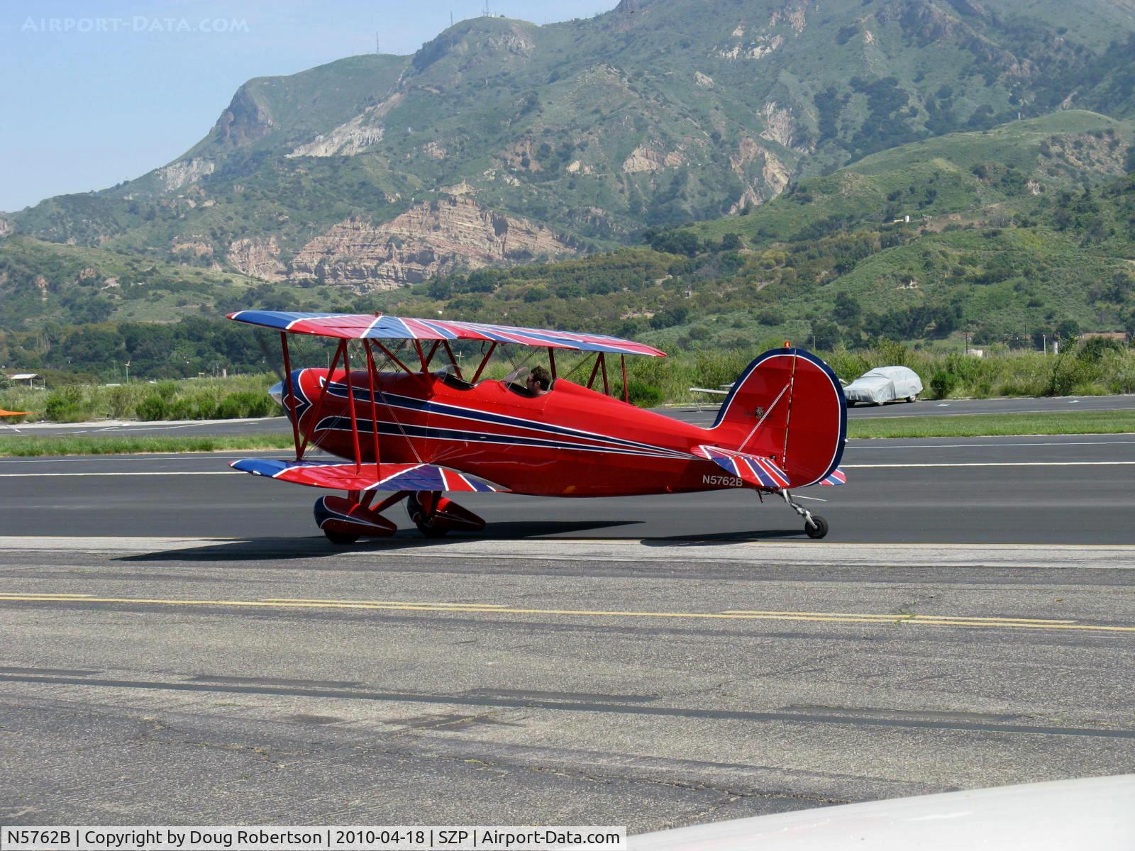 N5762B, 1980 Great Lakes 2T-1A-2 Sport Trainer C/N 0833, 1980 Great Lakes 2T-1A-2 SPORT TRAINER, Lycoming AEIO-360-B1F6 180 Hp, taxi