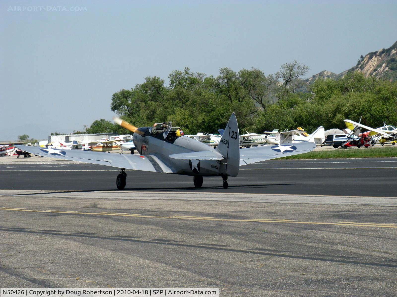 N50426, 1943 Fairchild M-62A-3 Cornell II C/N T43-5197, 1943 Fairchild M-62A CORNELL, Fairchild Ranger 6-440C-5 200 Hp inverted inline, taxi