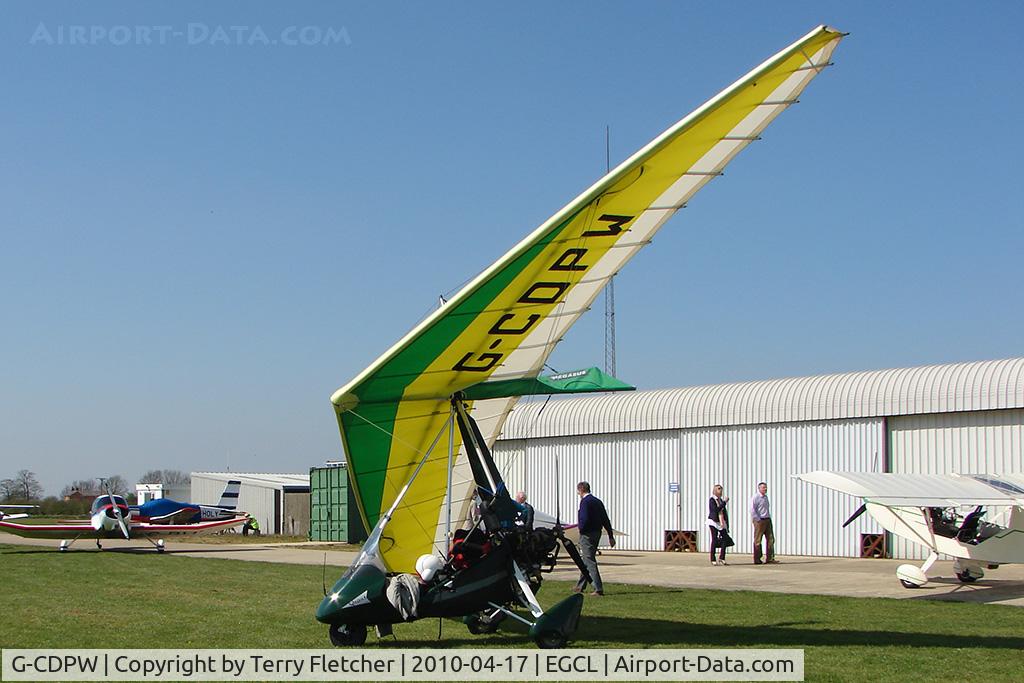 G-CDPW, 2005 P&M Aviation Pegasus Quantum 15-912 C/N 8138, at Fenland on a fine Spring day for the 2010 Vintage Aircraft Club Daffodil Fly-In