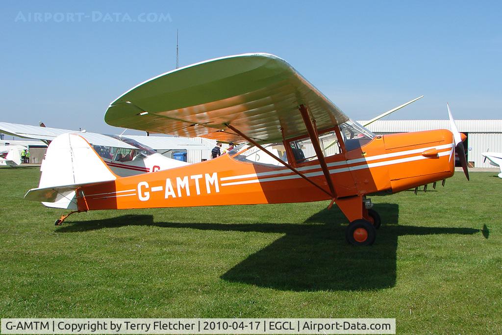 G-AMTM, 1952 Auster J-1 Autocrat C/N 3101, at Fenland on a fine Spring day for the 2010 Vintage Aircraft Club Daffodil Fly-In