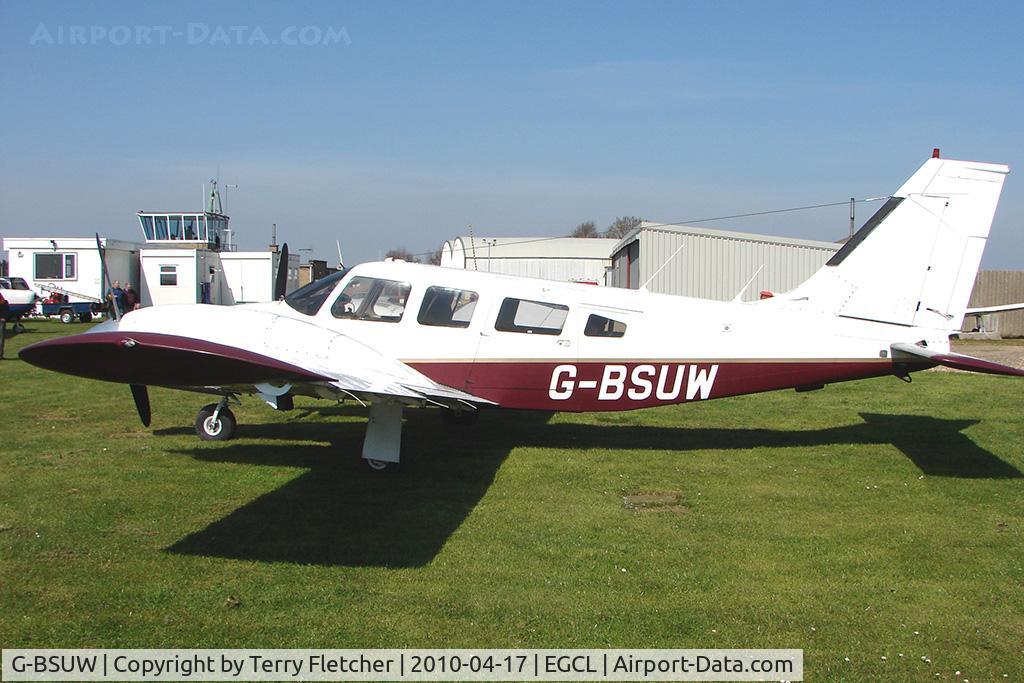 G-BSUW, 1977 Piper PA-34-200T Seneca II C/N 34-7870081, at Fenland on a fine Spring day for the 2010 Vintage Aircraft Club Daffodil Fly-In
