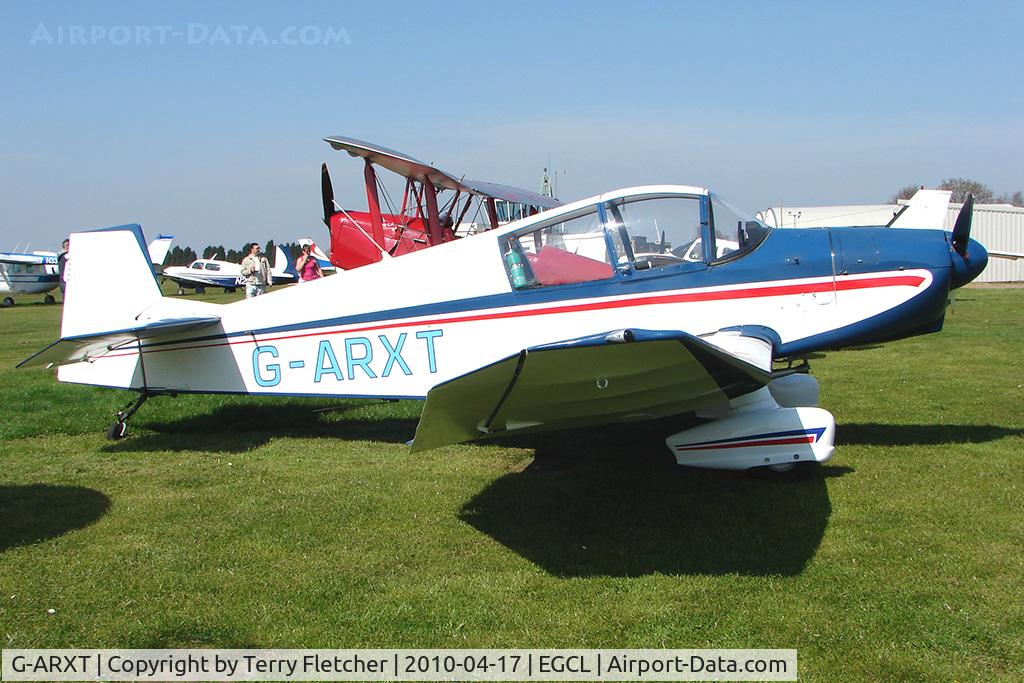 G-ARXT, 1962 SAN Jodel DR-1050 Ambassadeur C/N 355, at Fenland on a fine Spring day for the 2010 Vintage Aircraft Club Daffodil Fly-In