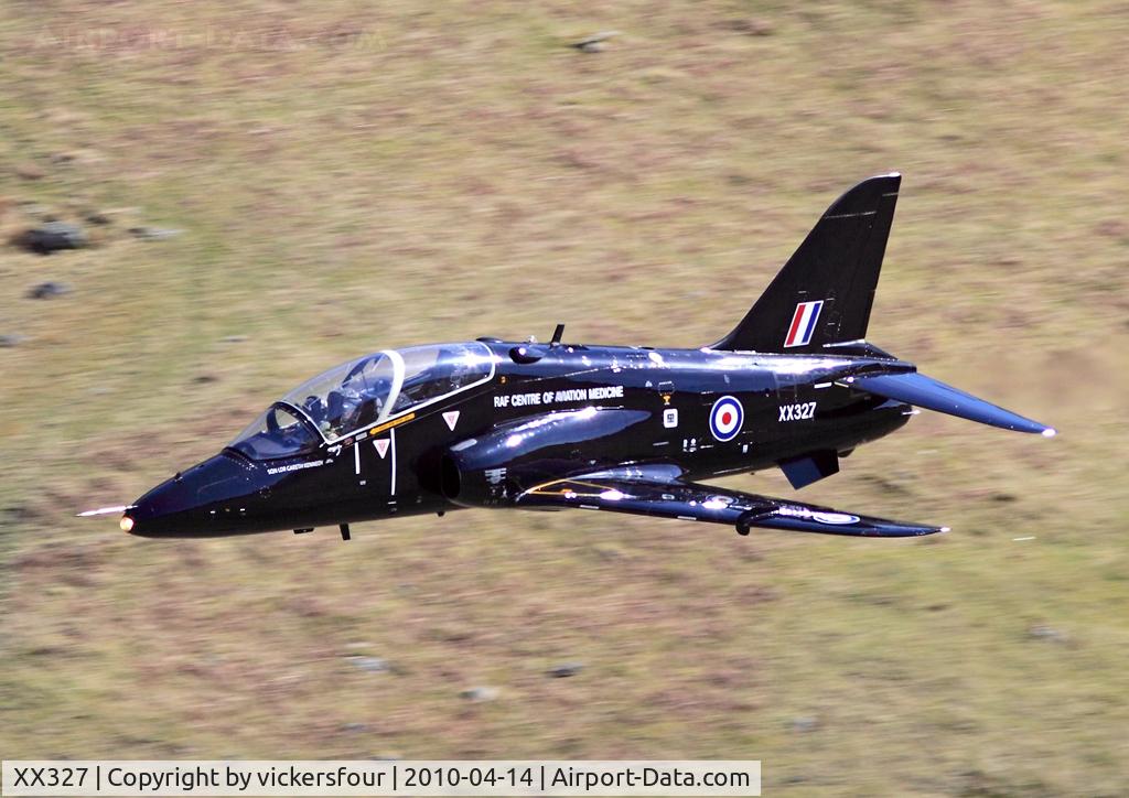 XX327, 1980 Hawker Siddeley Hawk T.1 C/N 172/312152, Royal Air Force Hawk T1 (c/n 312152). Operated by the RAF Centre of Aviation Medicine. Dunmail Raise, Cumbria.