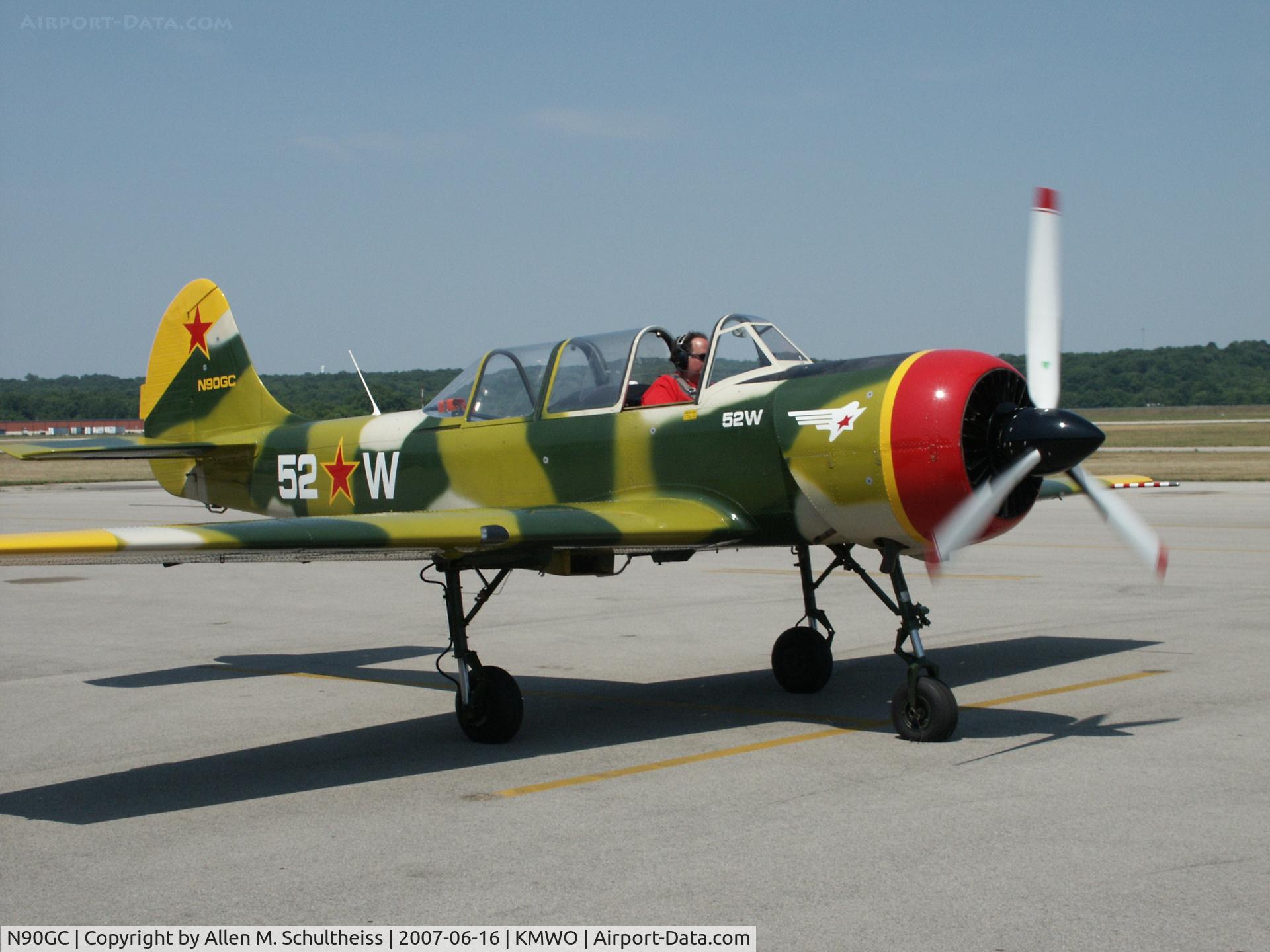 N90GC, 1999 Yakovlev (Aerostar) Yak-52W C/N 9912205, YAK-52W