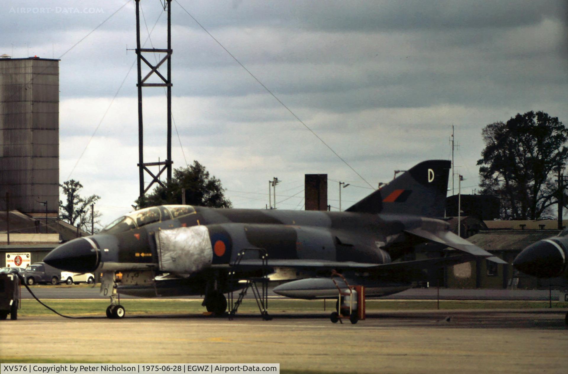 XV576, 1968 McDonnell Douglas Phantom FG1 C/N 3134/9330, Phantom FG.1 of 43 Squadron based at RAF Leuchars on display at the 1975 Alconbury Airshow.