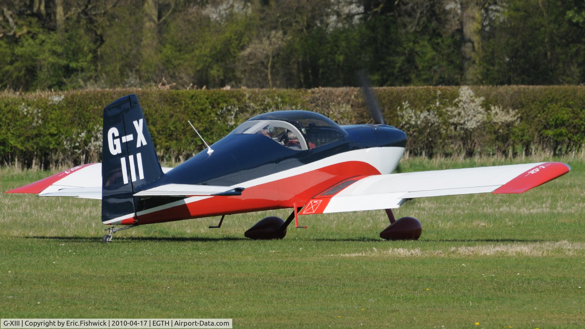 G-XIII, 2005 Vans RV-7 C/N PFA 323-14165, G-XIII at Shuttleworth (Old Warden) Aerodrome.