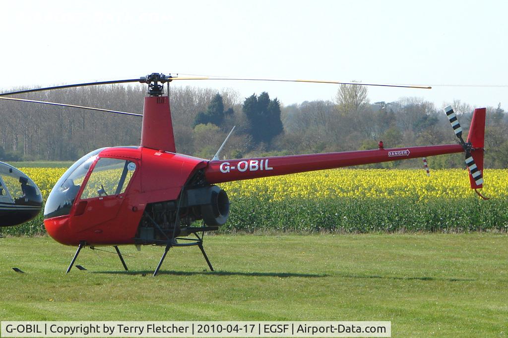 G-OBIL, 1988 Robinson R22 Beta II C/N 0792, Robinson R22 at Peterborough Conington