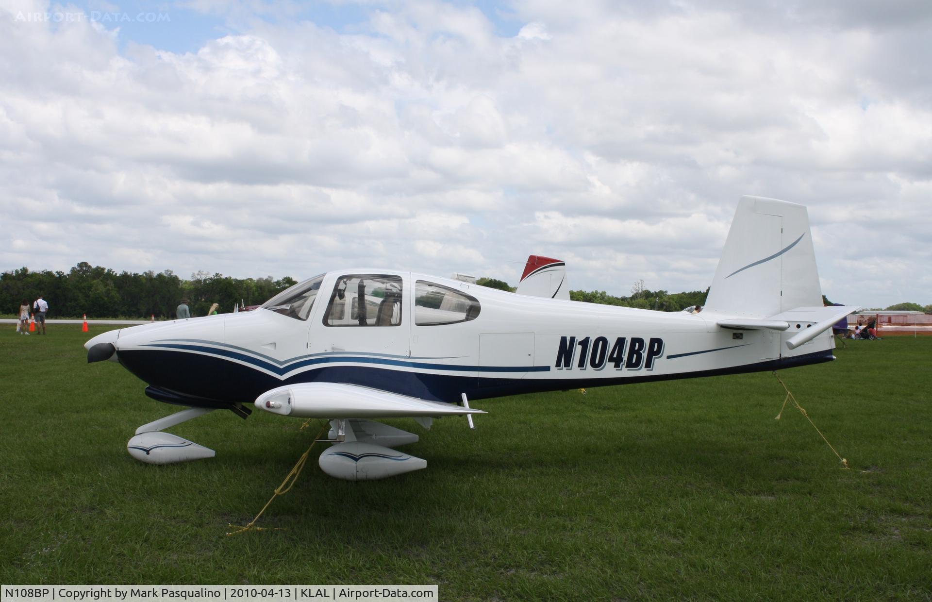 N108BP, 2008 Vans RV-10 C/N 40688, Zodiac 601XL