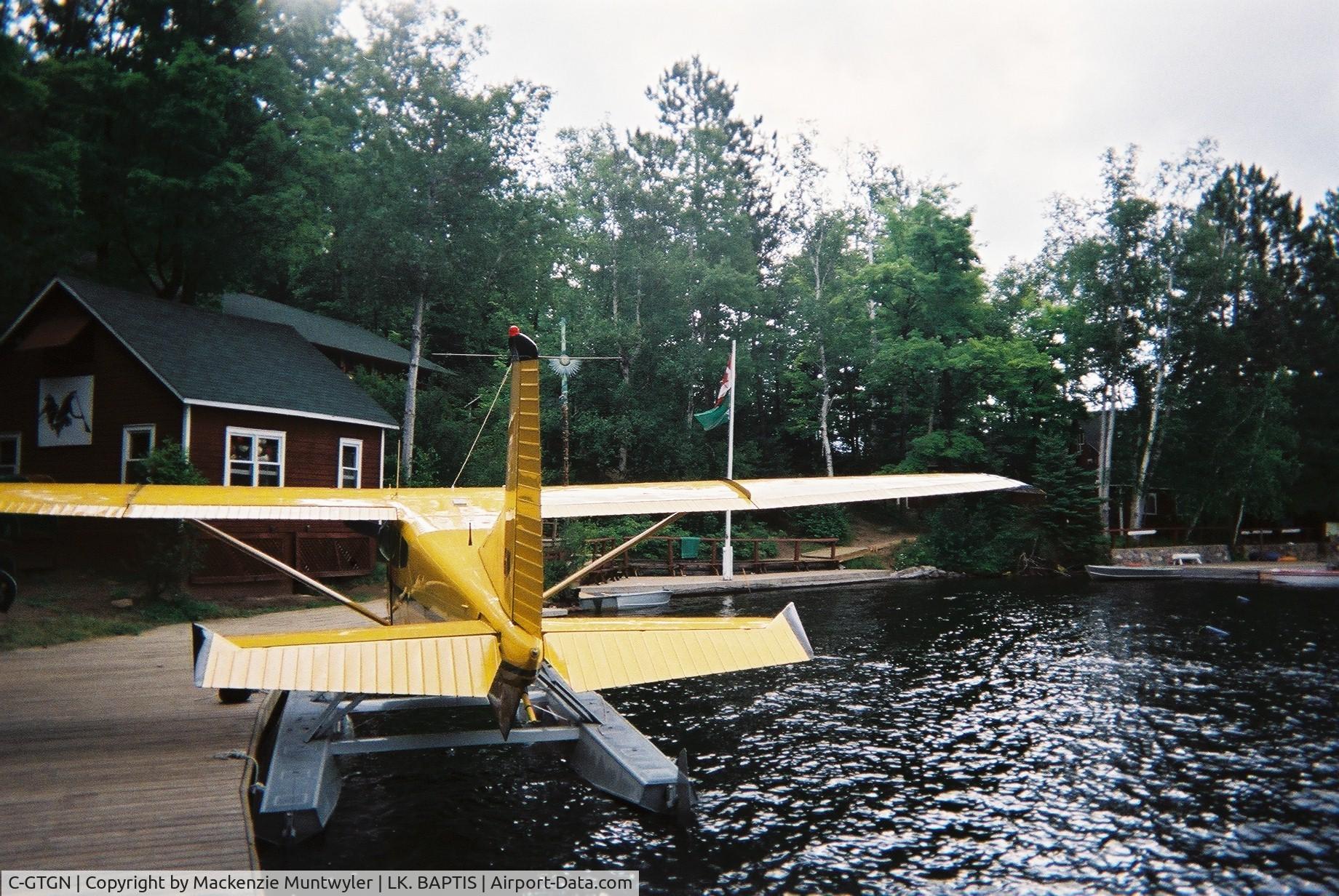 C-GTGN, 1971 Cessna A185E Skywagon 185 C/N 185-01876, C-GTGN sitting at a canoe dock on Lake Baptist, Ontario