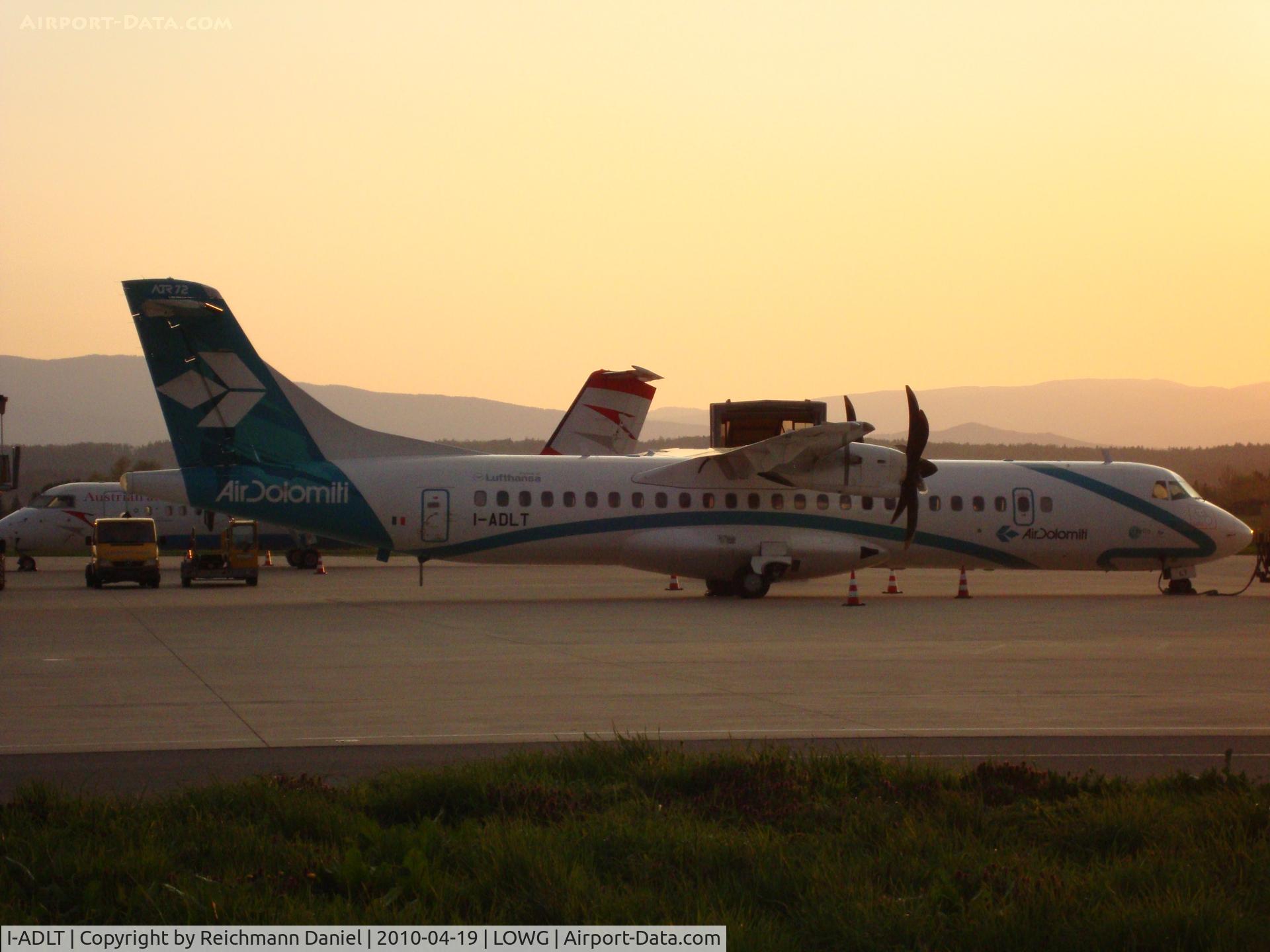 I-ADLT, 2000 ATR 72-212A C/N 638, Note the small Lufthansa sticker behind the wing! Daily service to Munich op. for Lufthansa