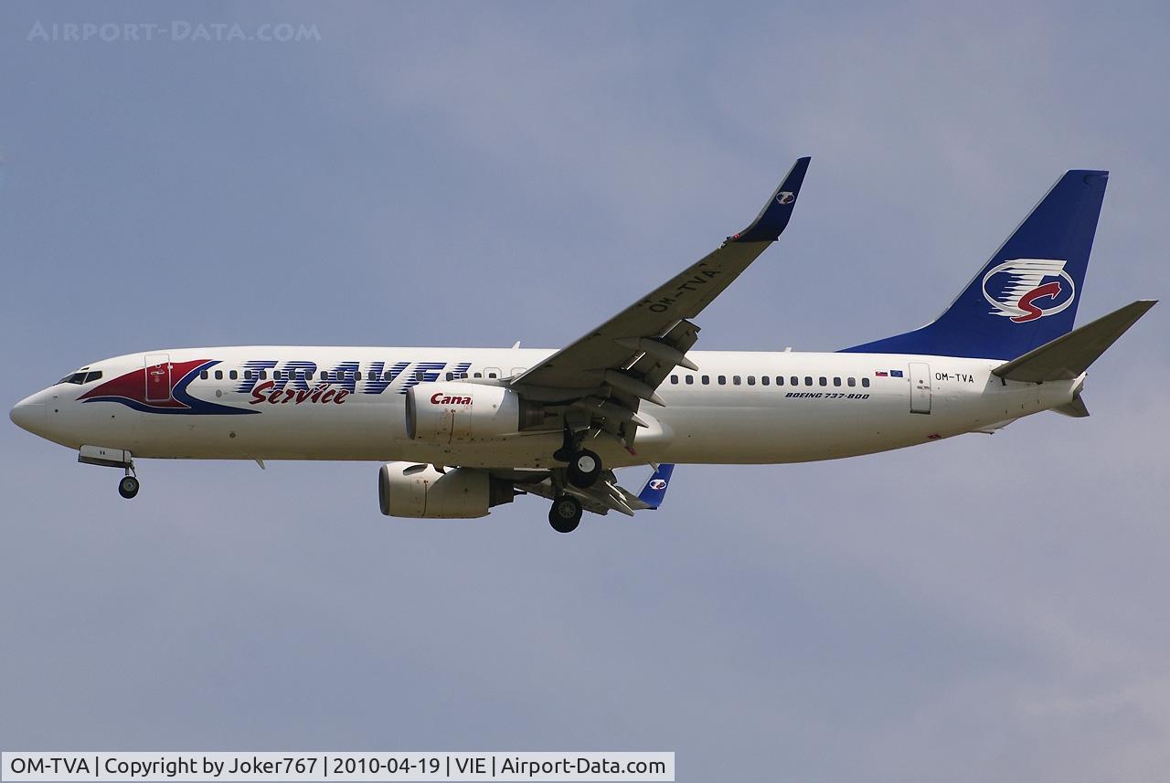 OM-TVA, 2001 Boeing 737-86N C/N 32243, Travel Service Boeing 737-86N(WL)