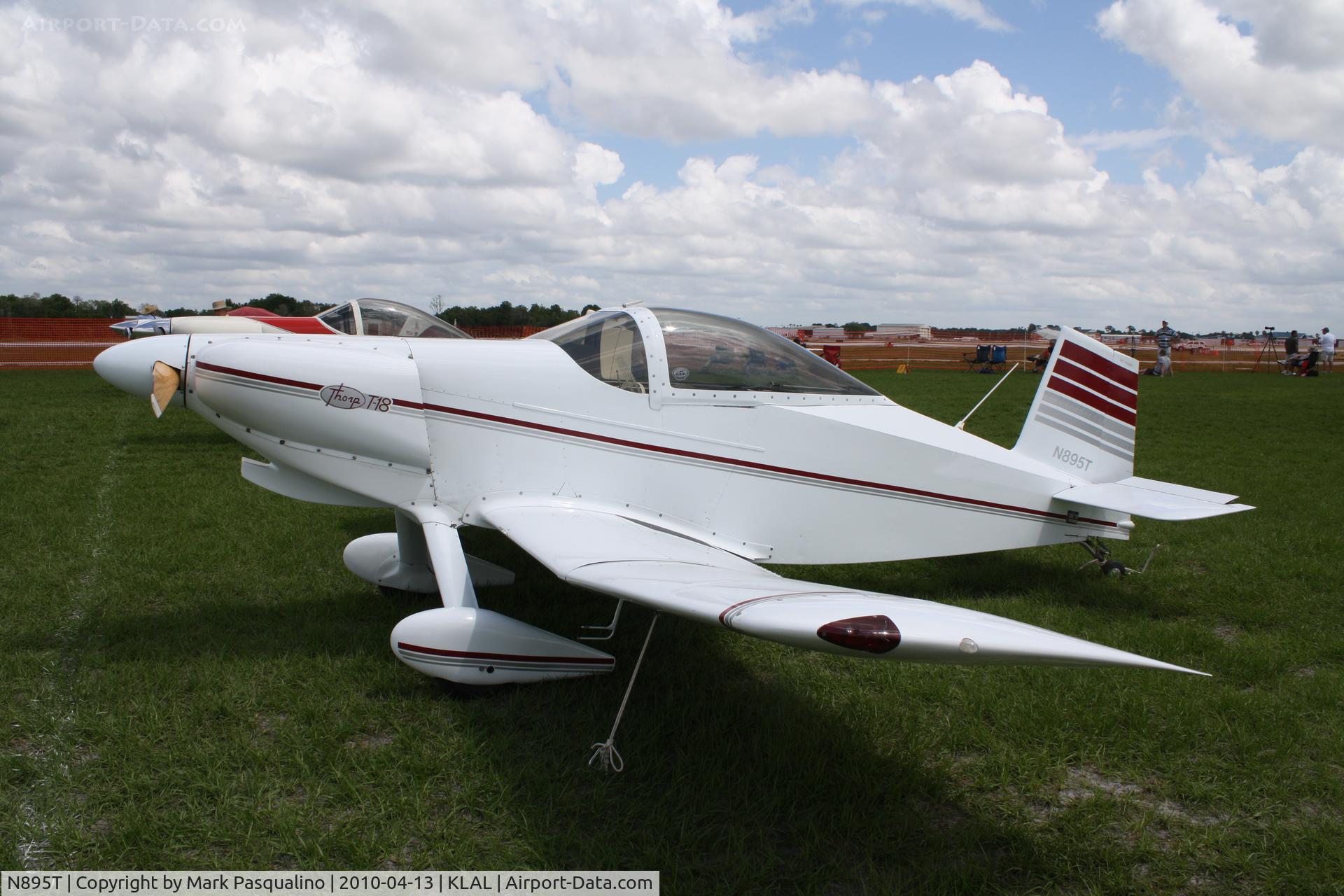 N895T, 1992 Thorp T-18 Tiger C/N 9122, Thorp T-18