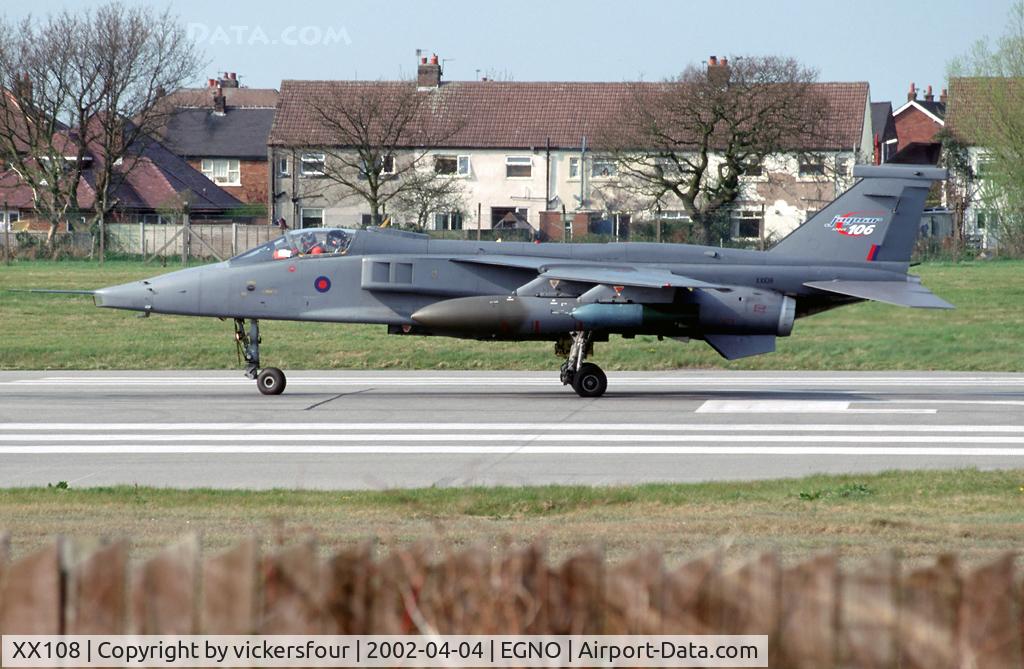XX108, 1971 Sepecat Jaguar GR.1 C/N S.1, BAE Systems Jaguar GR1(mod) (c/n S1). Operated by BAE Trials Flight.