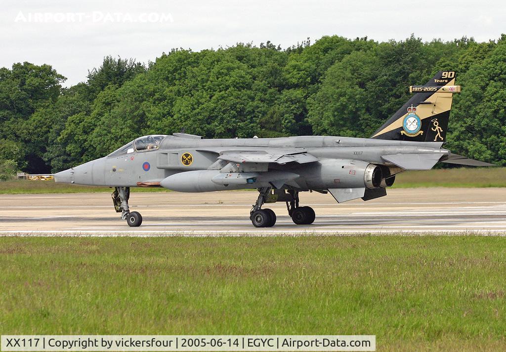XX117, 1973 Sepecat Jaguar GR.3A C/N S.10, Royal Air Force Jaguar GR3A. Operated by 16 (R) Squadron. Coltishall.
