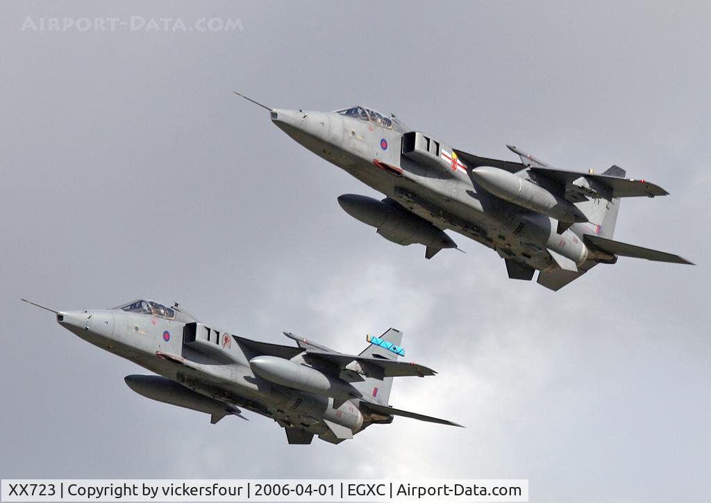 XX723, 1974 Sepecat Jaguar GR.3A C/N S.20, Royal Air Force Jaguar GR3A. Operated by 41 Squadron, coded 'FF'.
