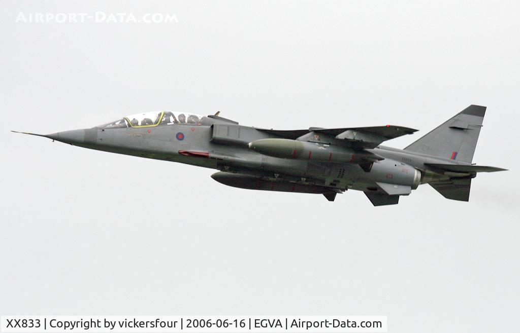 XX833, Sepecat Jaguar T.2A C/N B.21, Operated by QinetiQ.