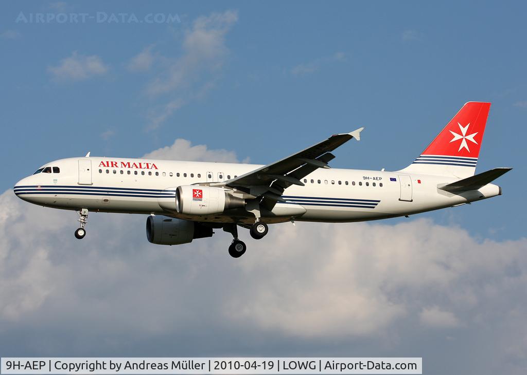 9H-AEP, 2007 Airbus A320-214 C/N 3056, Diverted from VIE.