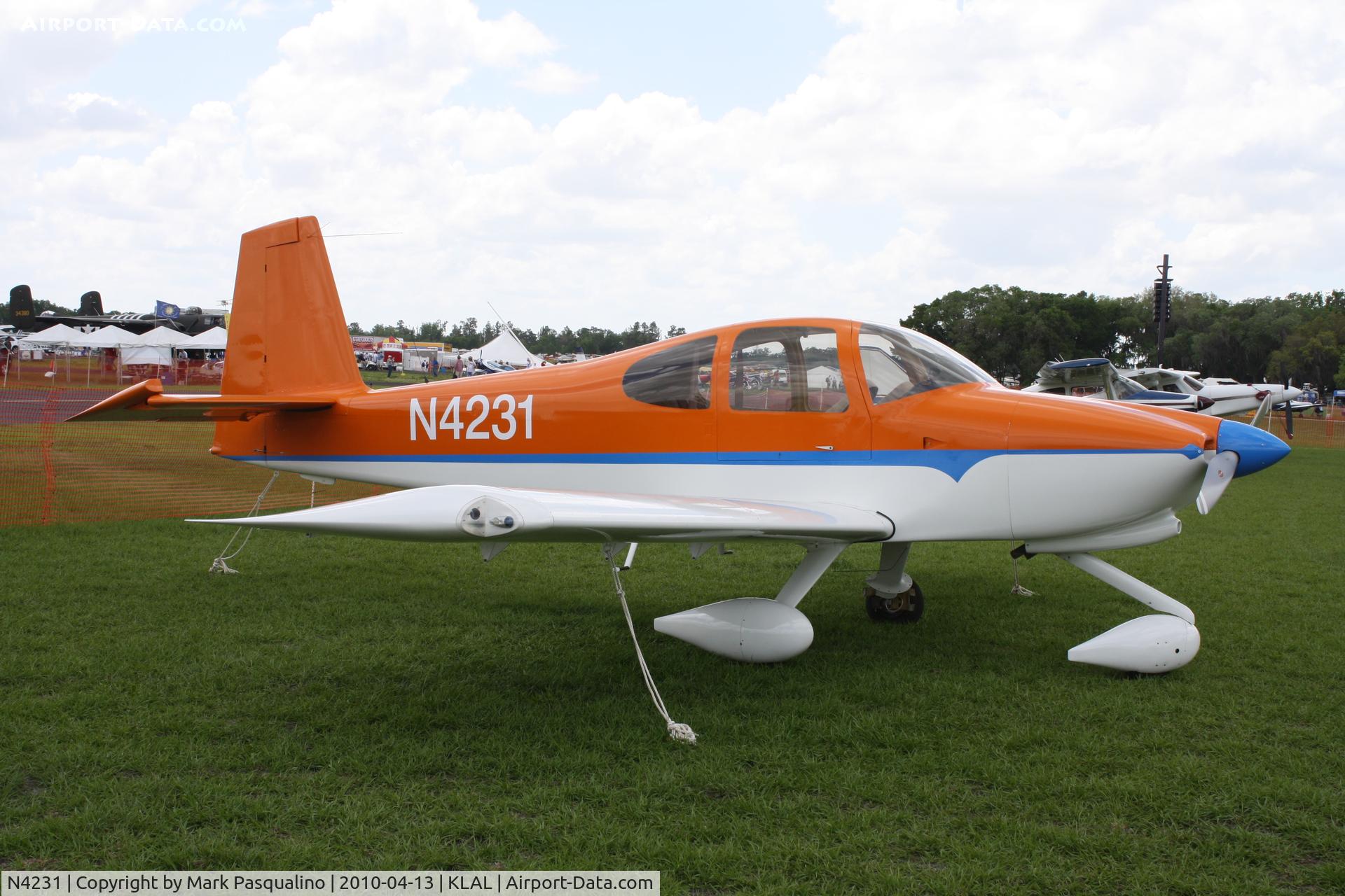 N4231, 2008 Vans RV-10 C/N 40247, RV-10
