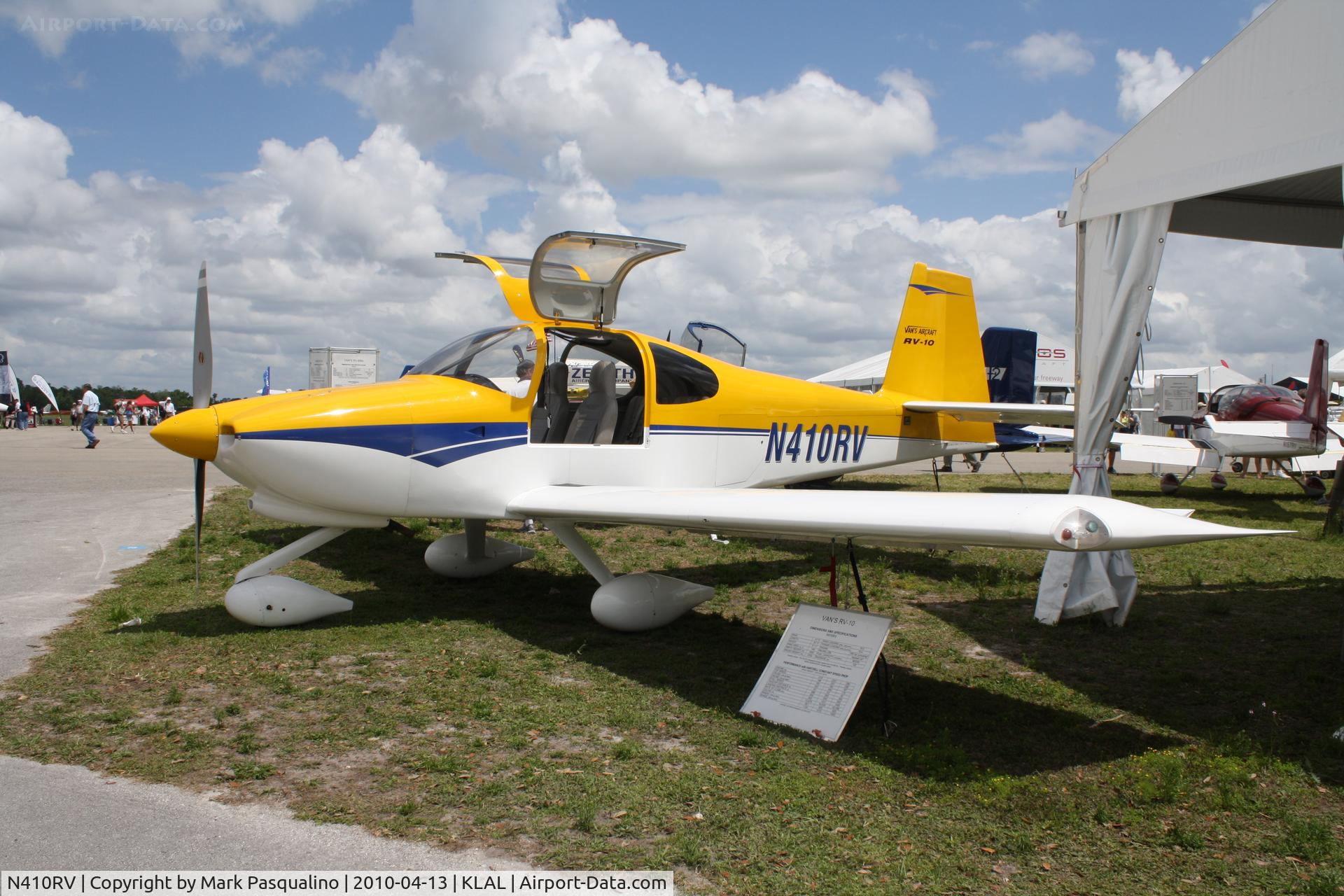 N410RV, 2003 Vans RV-10 C/N 1 (N410RV), RV-10