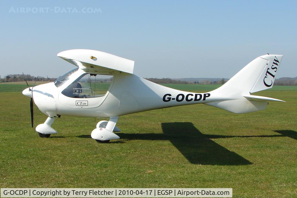 G-OCDP, 2006 Flight Design CTSW C/N 06.08.22, on a pleasant day at Peterborough Sibson