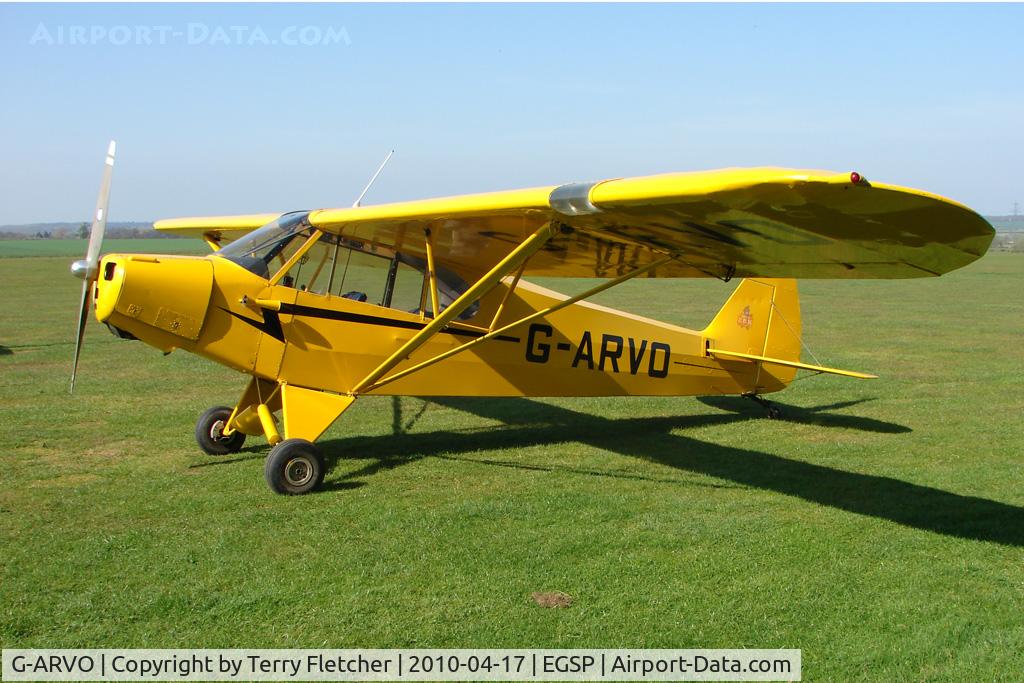 G-ARVO, 1960 Piper PA-18-95 Super Cub C/N 18-7252, 1960 Piper PIPER PA-18 on a pleasant day at Peterborough Sibson