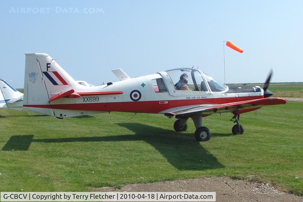 G-CBCV, 1975 Scottish Aviation Bulldog T.1 C/N BH120/348, at North Cotes Airfield