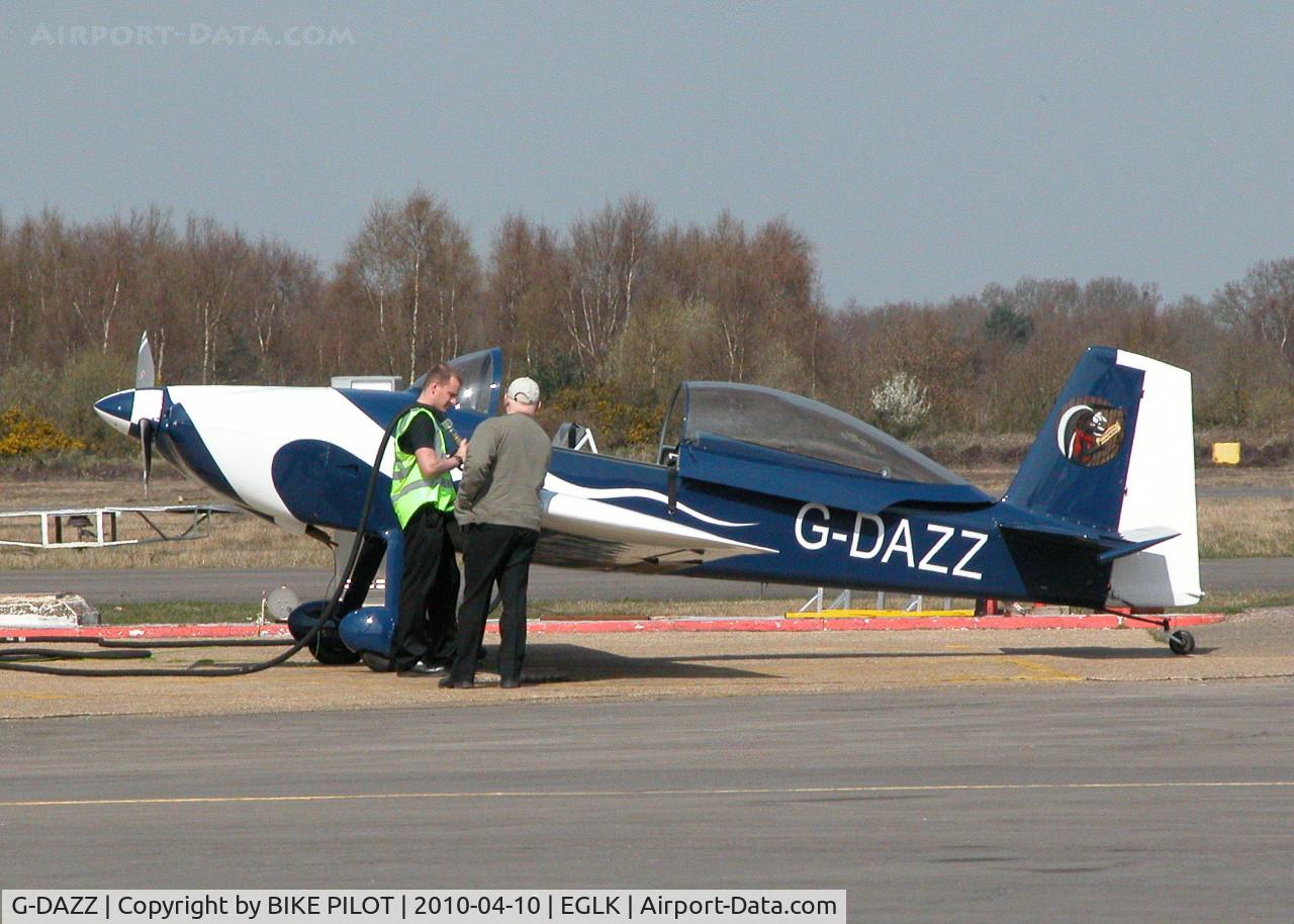 G-DAZZ, 2006 Vans RV-8 C/N PFA 303-14245, vISITING RV-8 GETTING SOME FUEL