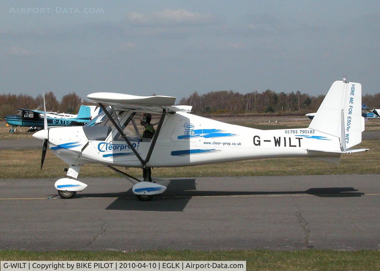 G-WILT, 2005 Comco Ikarus C42 FB100 C/N 0506-6687, C42 FROM THE NEW MICRO LIGHT SCHOOL