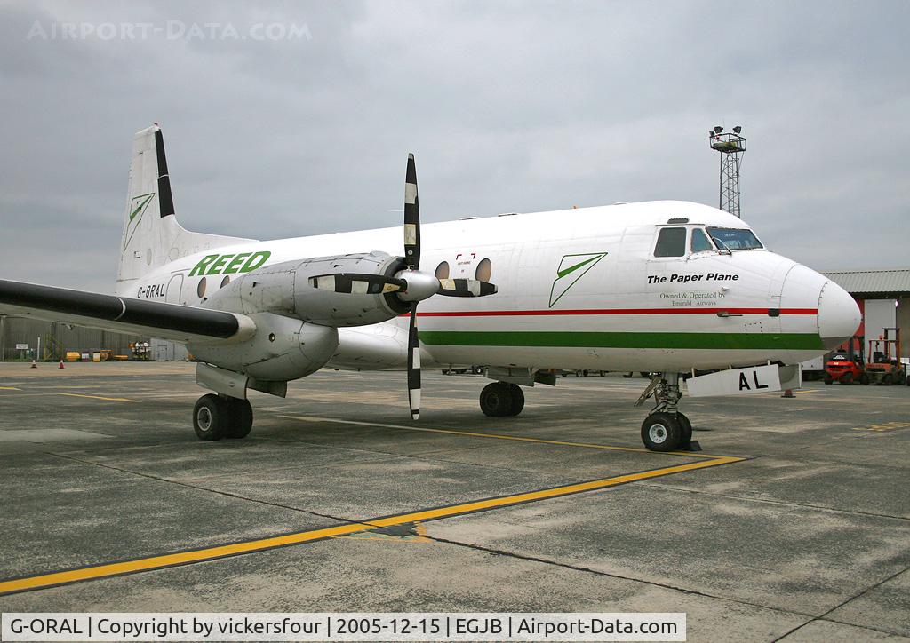 G-ORAL, 1977 Hawker Siddeley HS.748 Series 2A C/N 1756, Emerald Airways
