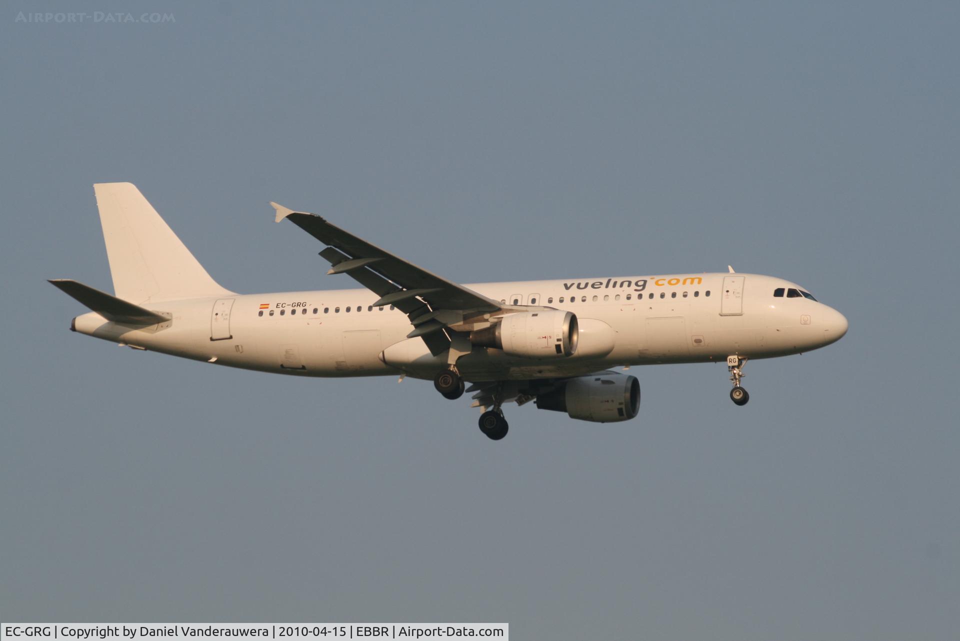 EC-GRG, 1990 Airbus A320-211 C/N 143, Arrival of flight VY8988 to RWY 02