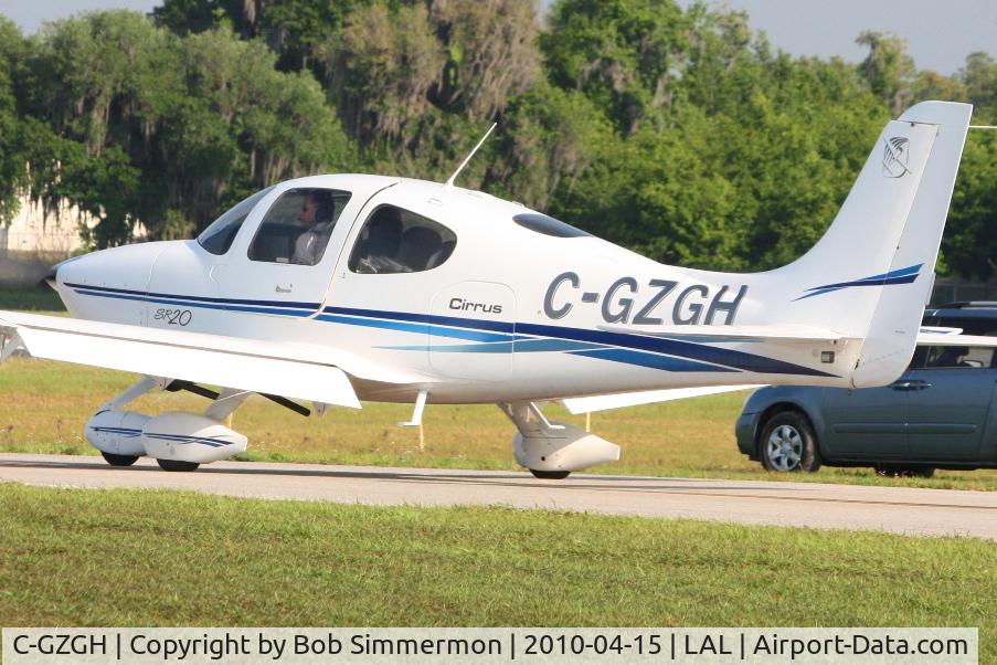 C-GZGH, 2003 Cirrus SR20 C/N 1343, Arriving at Lakeland, FL during Sun N Fun 2010.