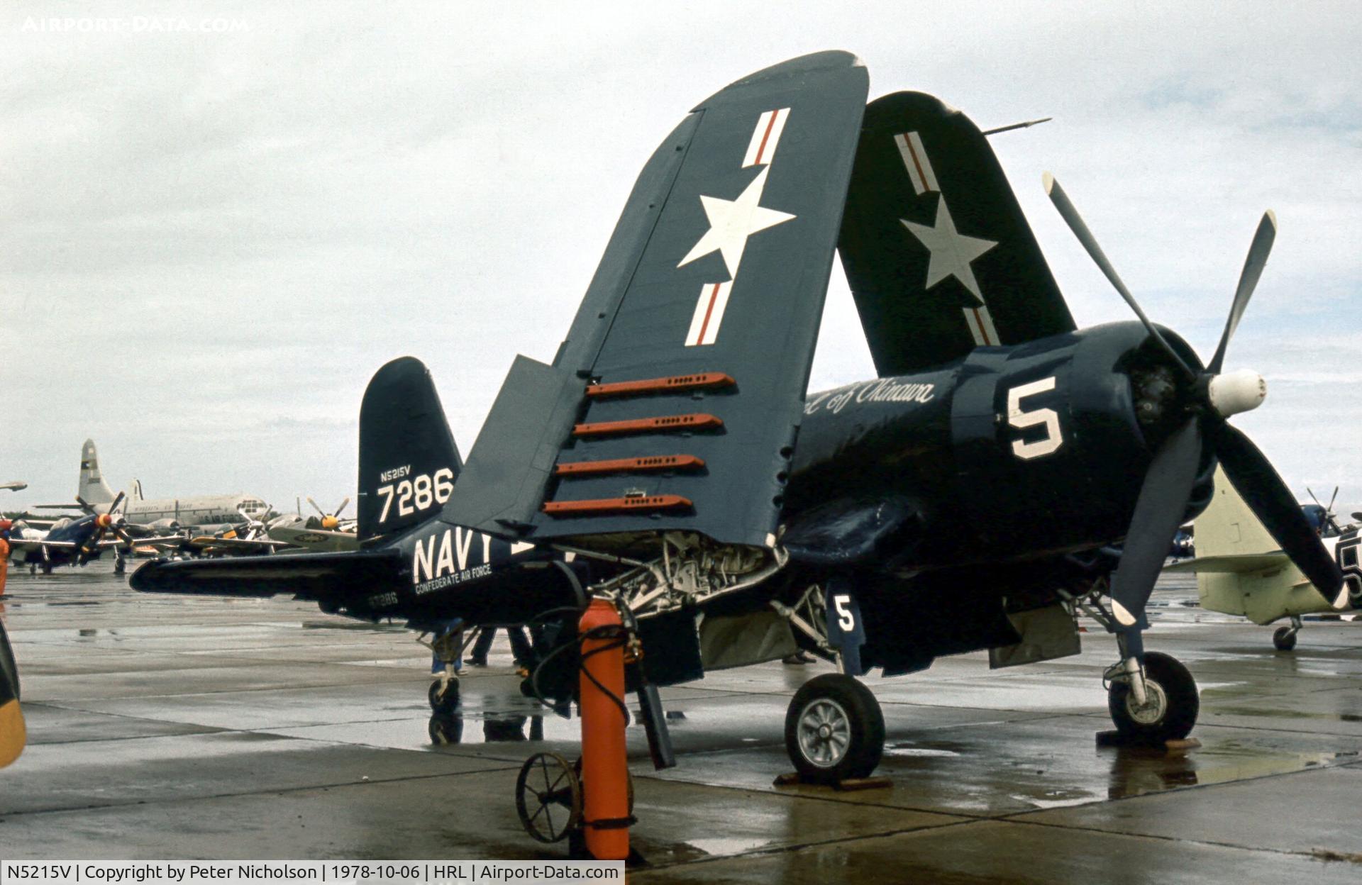 N5215V, 1945 Vought F4U-4 Corsair C/N 9440, Now displayed at Polk City, the 