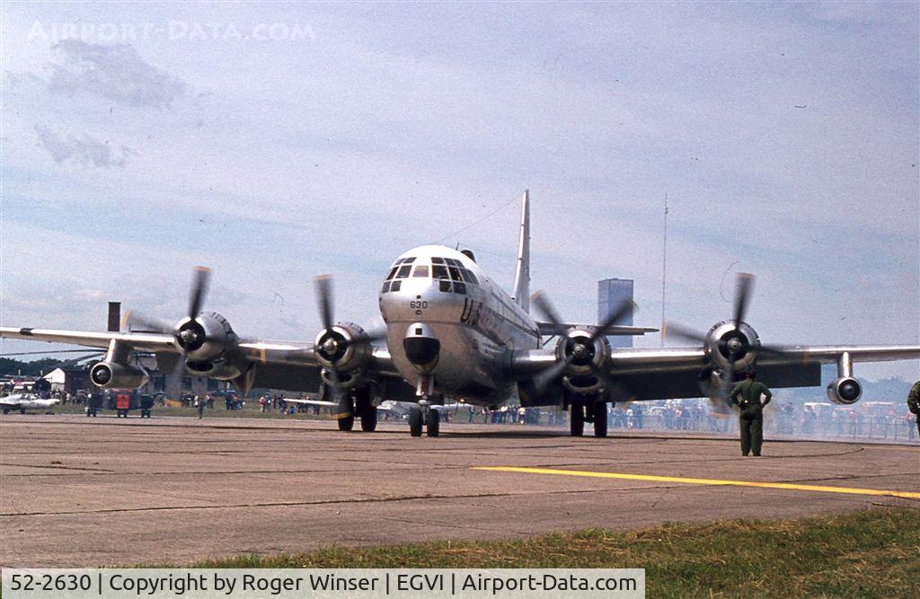 52-2630, 1952 Boeing KC-97L Stratofreighter C/N 16661, Operated by Ohio ANG. Seen at IAT 1974 held at RAF Greenham Common